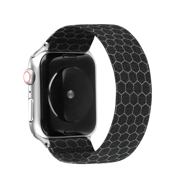 Hex stretchy Nylon apple band Compatible with 38mm 40mm 41mm 42mm 44mm 45mm 49mm