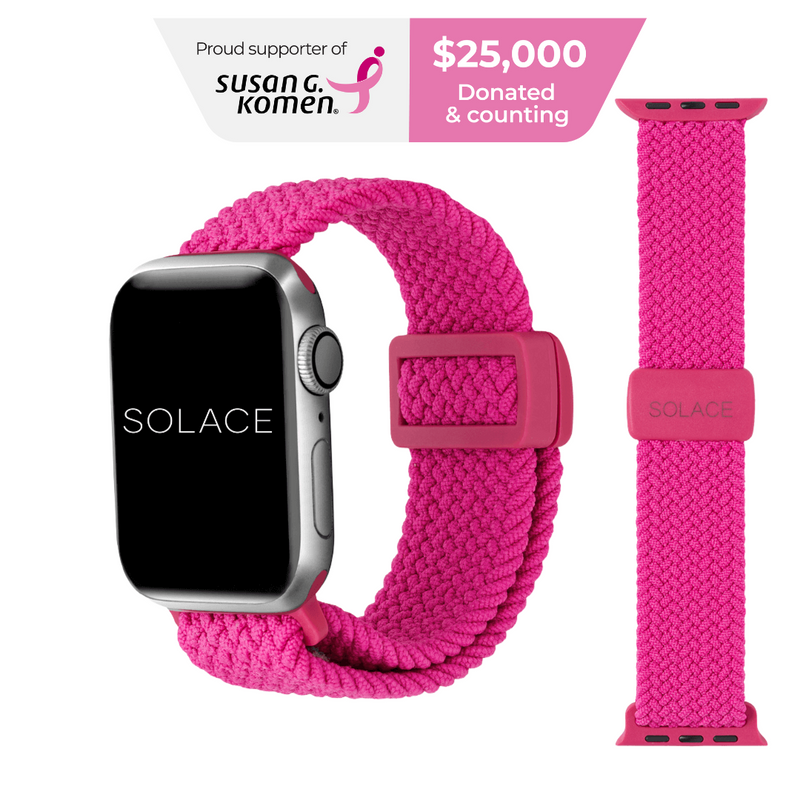 Grey adjustable braided Apple Watch band (38,40,41,42,45,49mm)