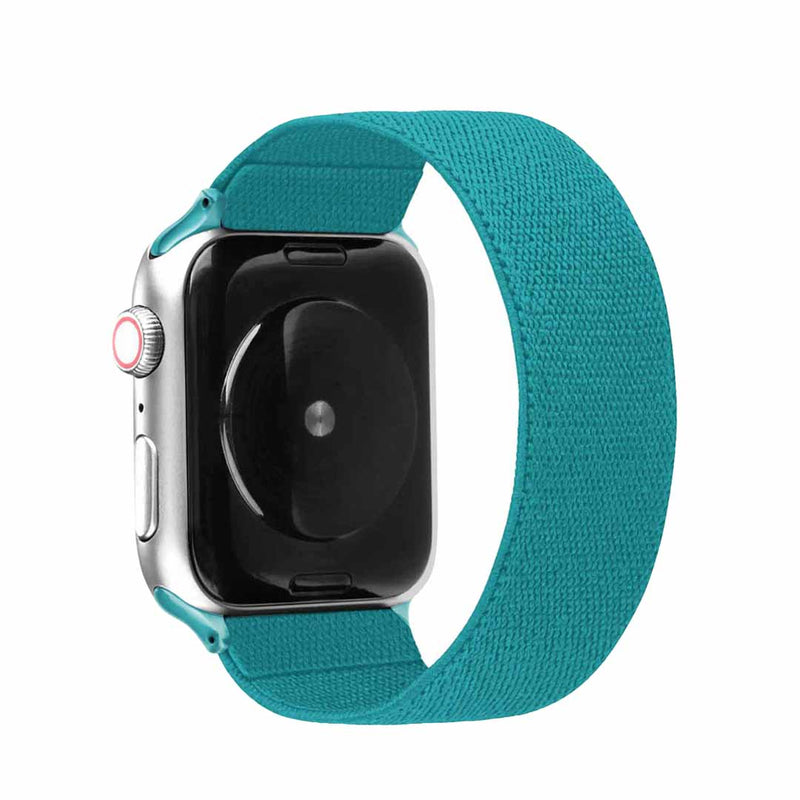 Black Nylon Loop Apple Watch Band Compatible with series Series 9, 8, 7, 6, SE, 5, 4, 3, 2, and 1 and Ultra