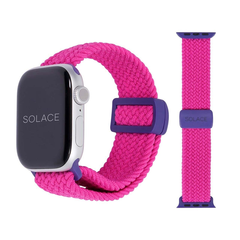 Grey adjustable braided Apple Watch band (38,40,41,42,45,49mm)