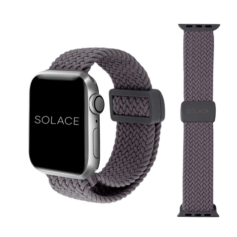 Grey Braided Apple Watch Band