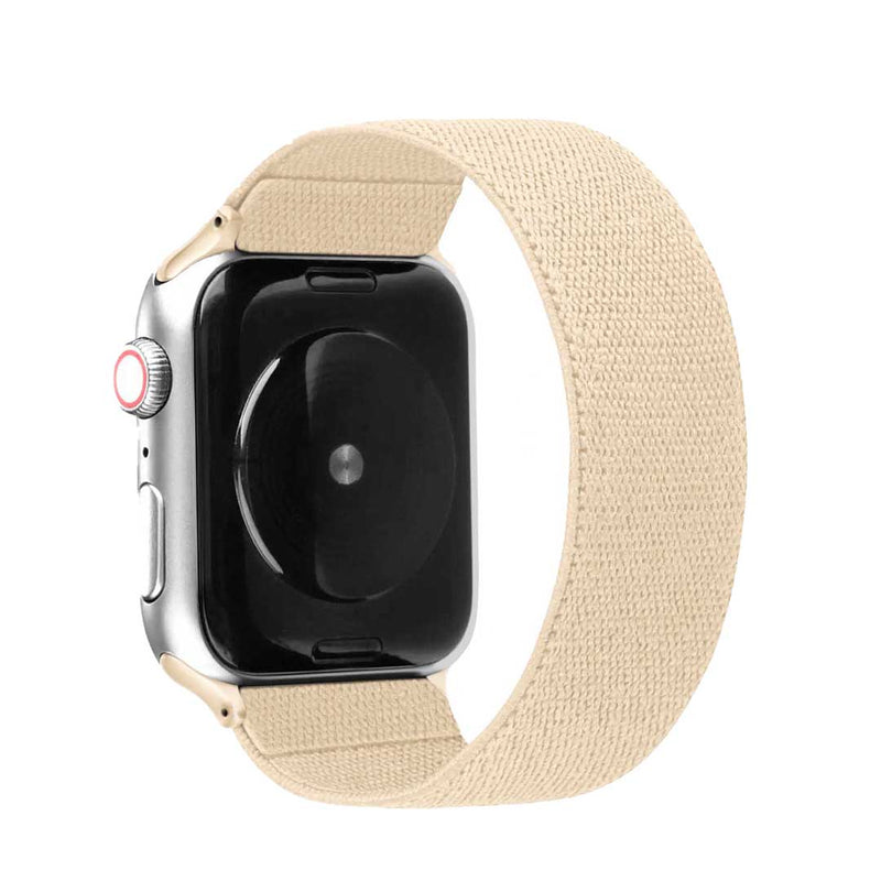 Black Nylon Loop Apple Watch Band Compatible with series Series 9, 8, 7, 6, SE, 5, 4, 3, 2, and 1 and Ultra