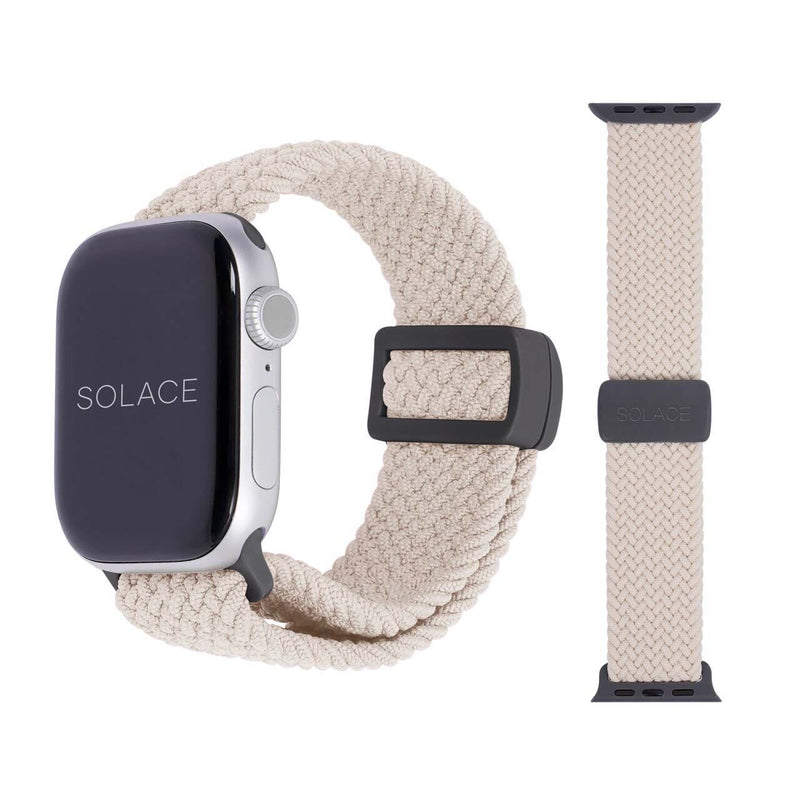 Grey adjustable braided Apple Watch band (38,40,41,42,45,49mm)