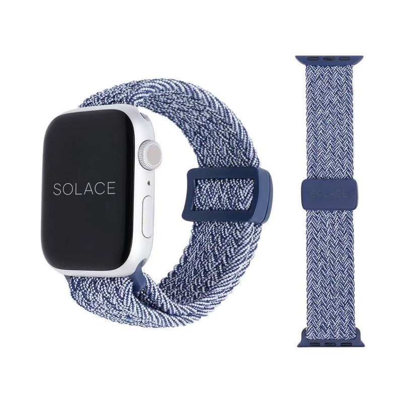 Grey adjustable braided Apple Watch band (38,40,41,42,45,49mm)