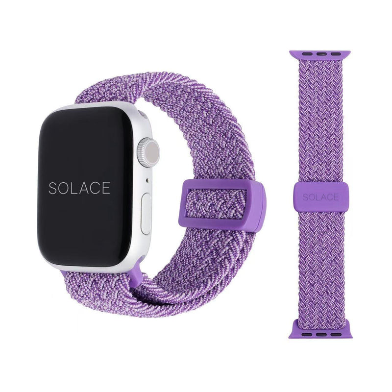 Grey adjustable braided Apple Watch band (38,40,41,42,45,49mm)